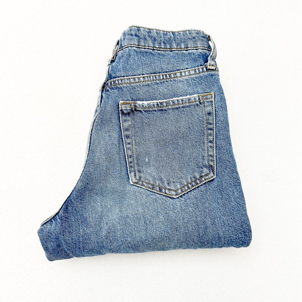BDG Slim Straight Button Fly Denim Jeans Ripped Med Wash Size 26
